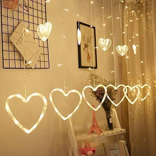 Heart Series Light, Heart Curtain Light, 5+5 Heart,